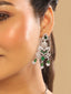Rhodium Plated Imperial Sage Necklace Set