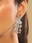 Rhodium Plated Rose Blush Radiance Necklace Set
