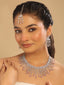 Rhodium Plated Rose Blush Radiance Necklace Set