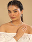 Rhodium Plated Soft Bloom Necklace Set