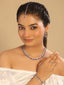 Rhodium Plated Purple Hues Necklace Set