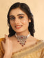 Kundan Allure Ruby Stone Pearl Choker Necklace