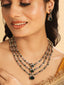 18K Gold Plated Emerald Elysian Layered Necklace Set