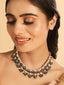 22K Gold Plated Azure Dusk Kundan Necklace