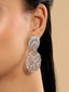 Rhodium Plated Eternal Flora Dangler Earrings
