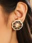 22K Gold Plated Floret Noor Stud Earrings