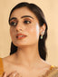 22K Gold Plated Kundan Paradise Green Studs