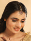 18K Gold Plated Ethereal Gulabi Stone Maang Tikka