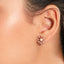 American Diamond Sunkissed Pearl Bloom Mangalsutra Earring Set