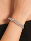 American Diamond Celeste Curve Openable Bracelet