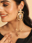 Aurum Glow Bead Drop Earrings