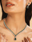 Celestial Emerald Cubic ZIrcon Necklace Set