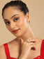 American Diamond Aurora Baroque Pearl Adjustable Ring