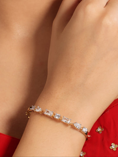 American Diamond Eternal Glow Openable Bracelet