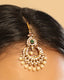 18K Gold Plated Ethereal Pearl Drops Maang Tikka