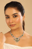 Rhodium Plated Imperial Sage Necklace Set