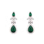 Celestial Emerald Cubic ZIrcon Necklace Set