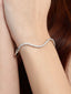 American Diamond Wave of Silver Bracelet