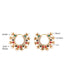 Kanika Floral Multi-color Hoop Earrings