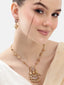 Gold Plated Ratna Mandal Long Necklace Set