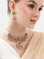 Gold Plated Royal Emerald Choker Set