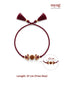 Nuyug Divine Red Kundan Rudraksha Rakhi Hamper