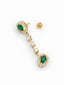 Nuyug Emerald Lariat Necklace Set
