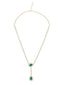 Nuyug Emerald Lariat Necklace Set