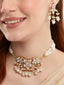22K Gold Plated Rose Aura Choker Necklace Set