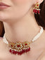 22K Gold Plated Noorani Choker Necklace Set