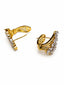 Nuyug Pear shaped diamond hoop earrings