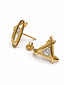 Nuyug Triangle Solitaire Statment Studs