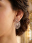 Nuyug Crown Drops American Diamond Earrings