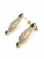 Nuyug Shagun Emerald Zircon Necklace Set