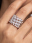 Elara Crystal Band Ring (Adjustable)