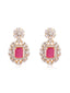 Ruby Glow American Diamond Necklace Set