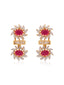 Ruby Sunburst Gala Necklace Set