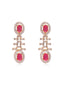 Regal American Diamond Halo Necklace Set