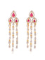 American Diamond Chandelier Necklace Set