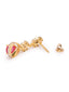 Crimson Bloom American Diamond Necklace Set