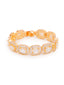 Celestia Emerald-Cut American Diamond Bracelet