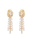 Cascade American Diamond Long Earrings