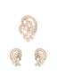 Noor Paisley American Diamond Pendant Set (without chain)