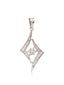 Stellara Rhombus Halo Pendant Set (without chain)