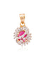 Ruby Swirl Pendant Set (without chain)