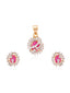 Ruby Swirl Pendant Set (without chain)