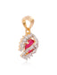 Ruby Swirl Pendant Set (without chain)