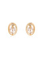 Ivy Ellipse American Diamond Pendant Set (without chain)