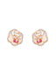 Celestia Ruby American Diamond Pendant Set (without chain)