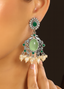 Olive Glow Drop Earrings
